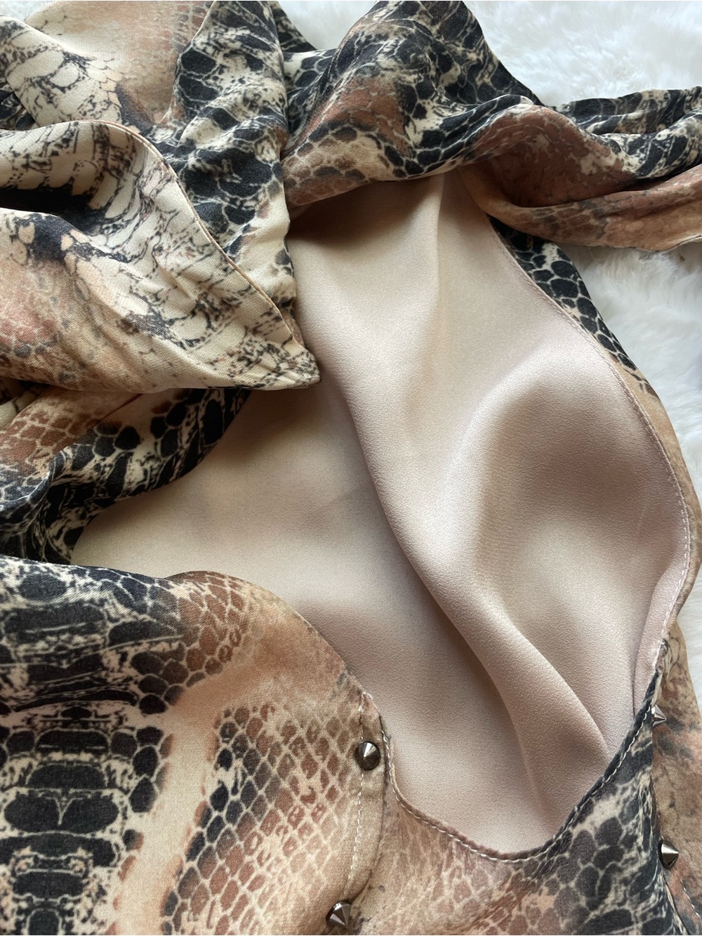 Haute Hippie Snake Print Blouse - Picture 13 of 14